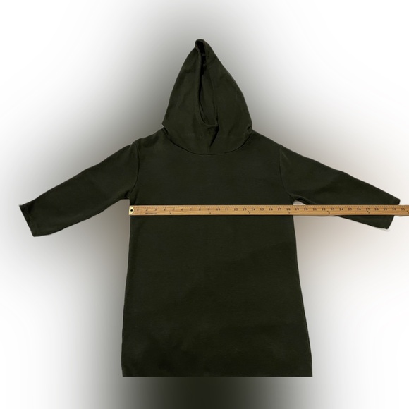 Zara Women’s Hoodie 3/4 Sleeves Green TShirt Size:S - Picture 4 of 5